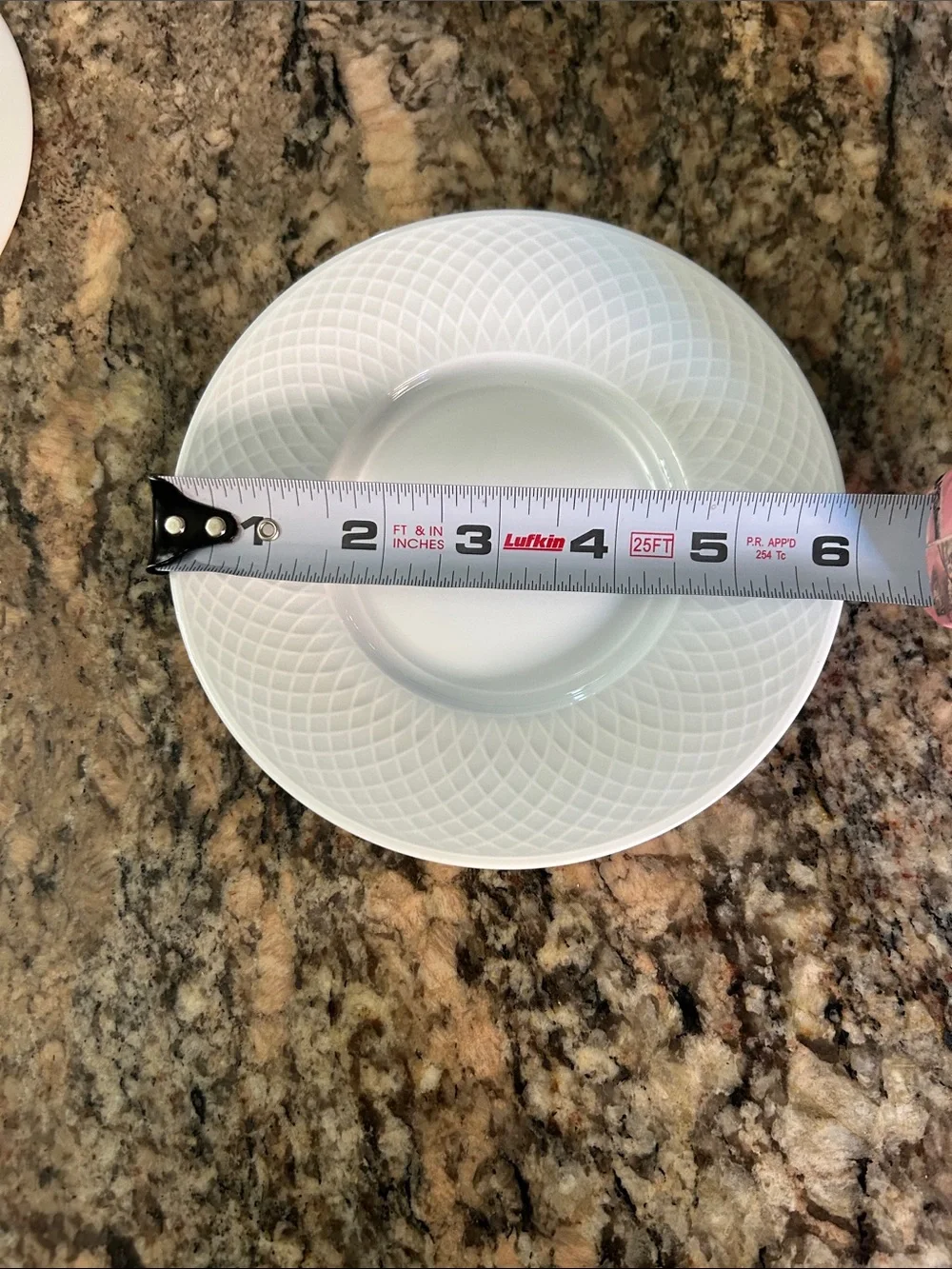 Nikko New Century Classic Orbit White Textured Ceramic Saucer Plate - Set of 2